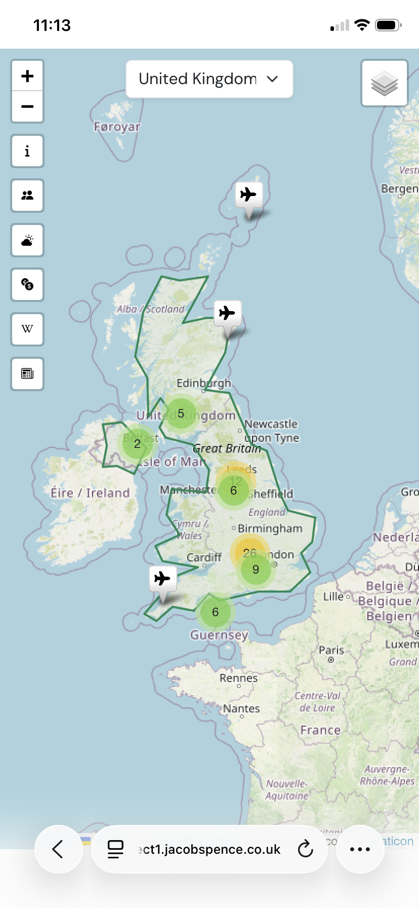 Screen after HTML loaded